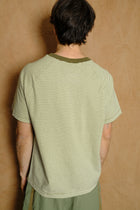 lo-fi tee in hunter stripe