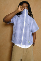 jungla tech shirt in moire plaid