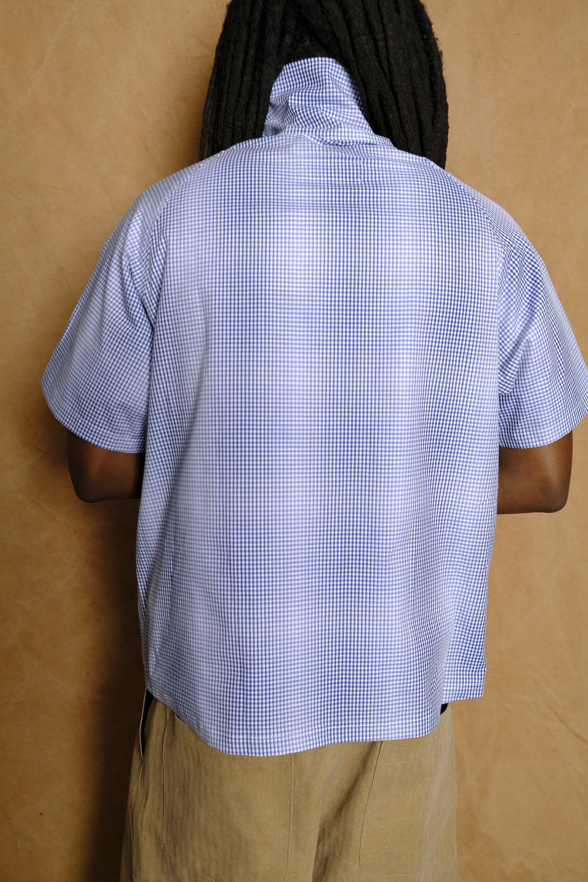 jungla tech shirt in moire plaid
