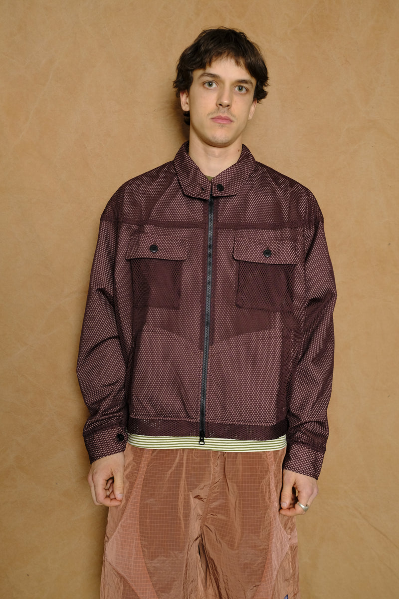 archetype jacket in night/oak mesh