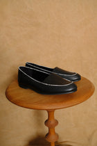 oval moca in black/python