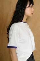 ringer tee in deep blue