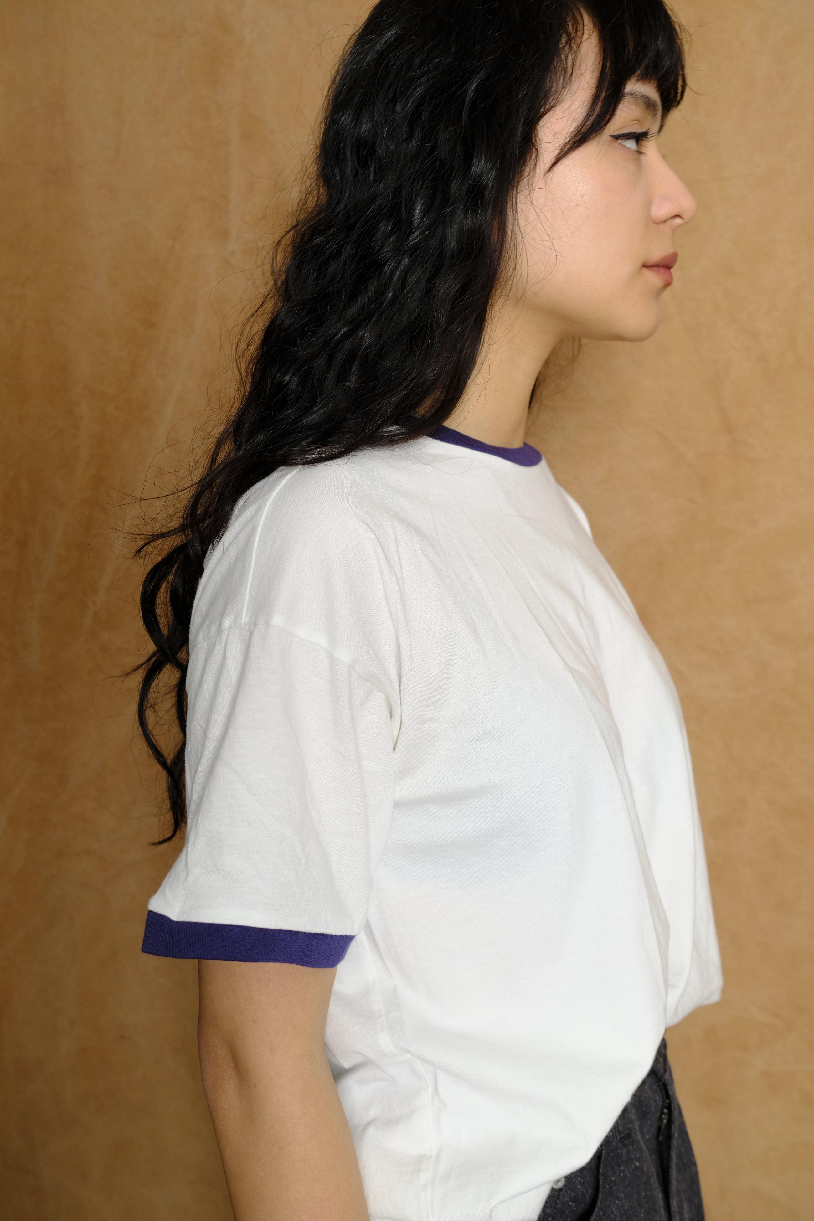 ringer tee in deep blue