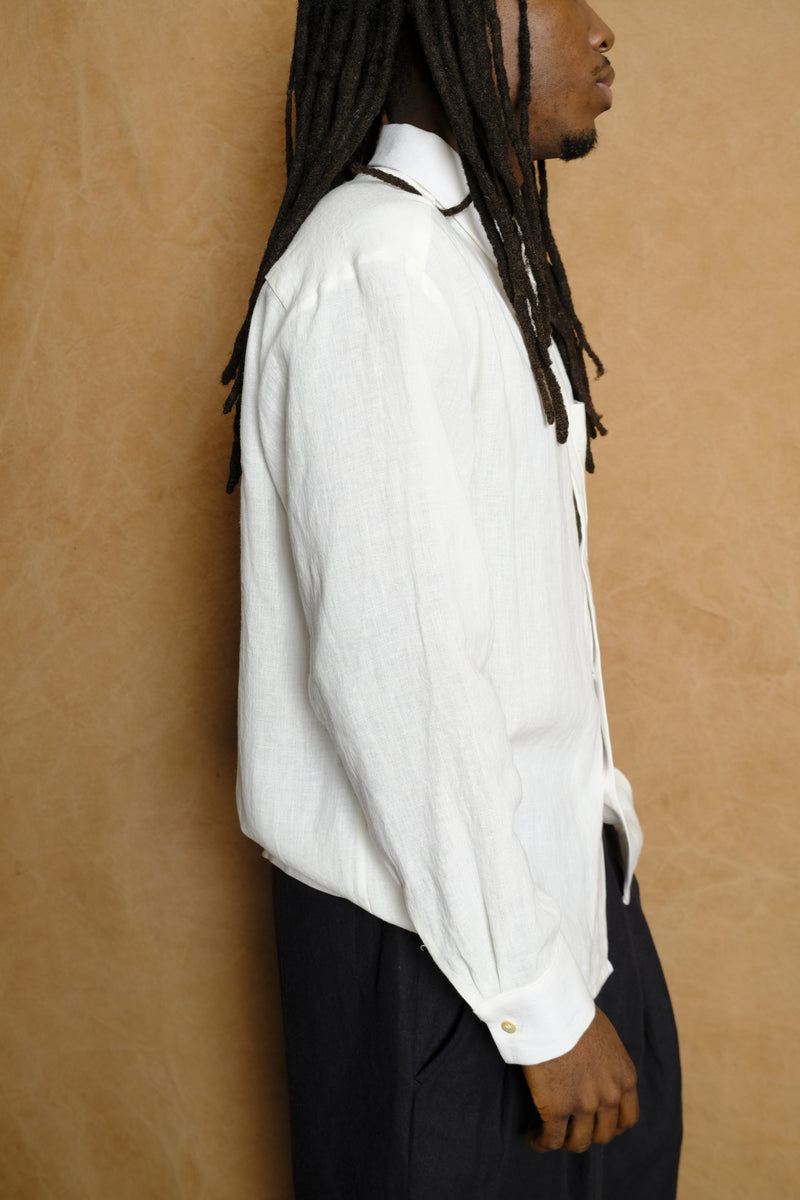 one pocket shirt in white