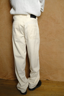 big pants in ecru