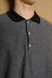 praise polo in washed black