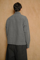 cafe jacket in sumi ink cotton