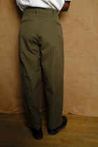 ekusy pant in vancloth oxford olive