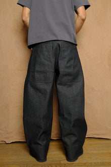 the detroit II trouser in black cotton denim
