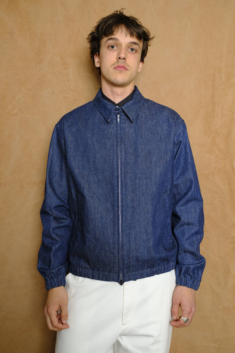 13oz organic cotton denim bz in navy