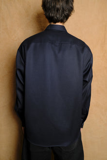 david kelly shirt in gabardine wool