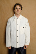 cotton nylon french shirt in ivory