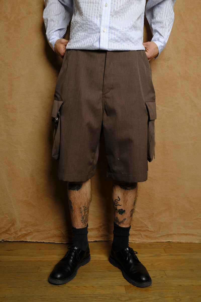 kinchaku wool trunks in brown