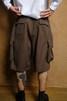 kinchaku wool trunks in brown