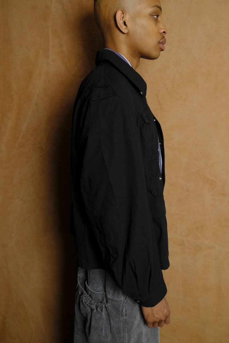 foreman military jacket in black