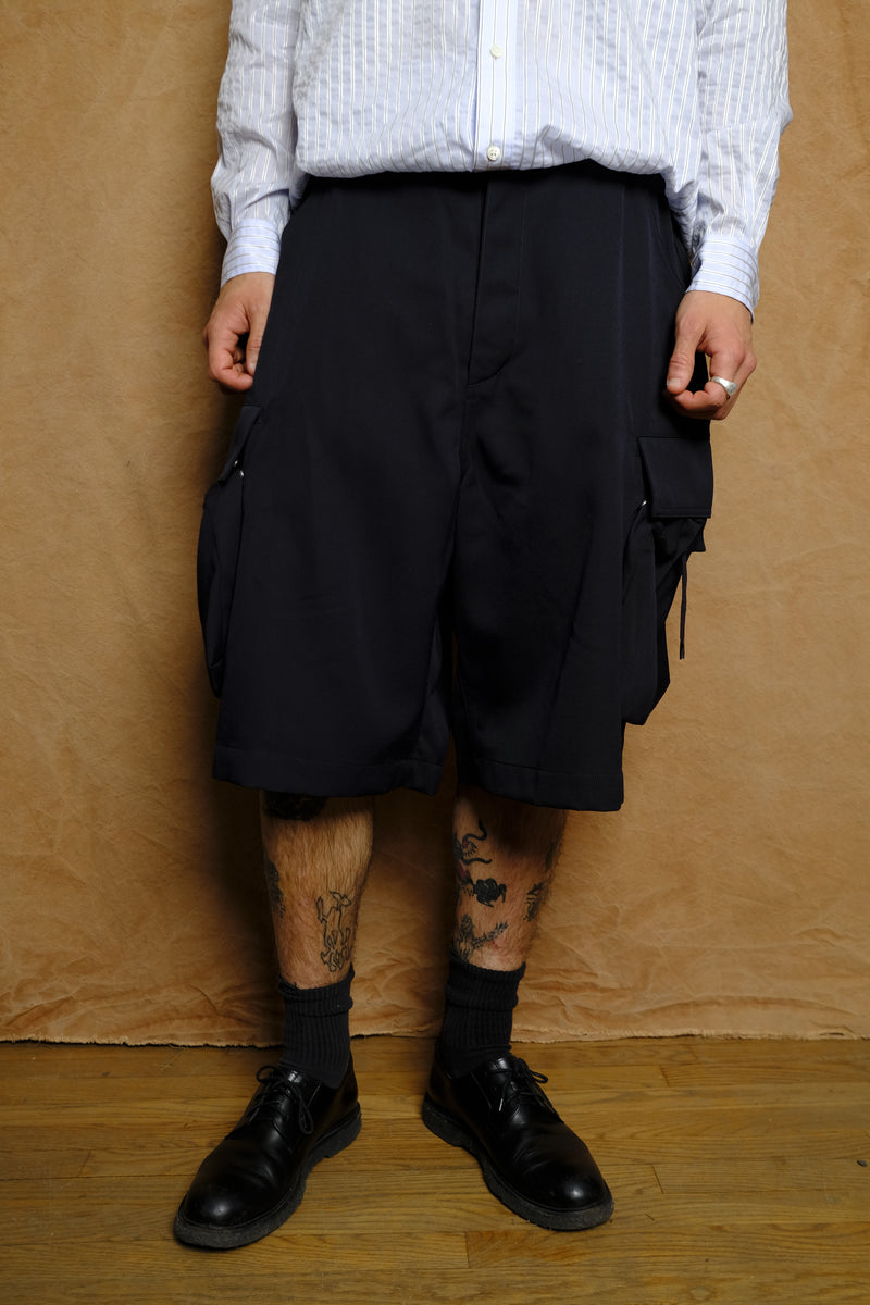 kinchaku wool trunks in navy