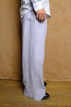 judo trousers in purple linen