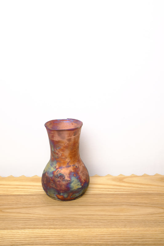 patagonian hand molded copper vase - medium