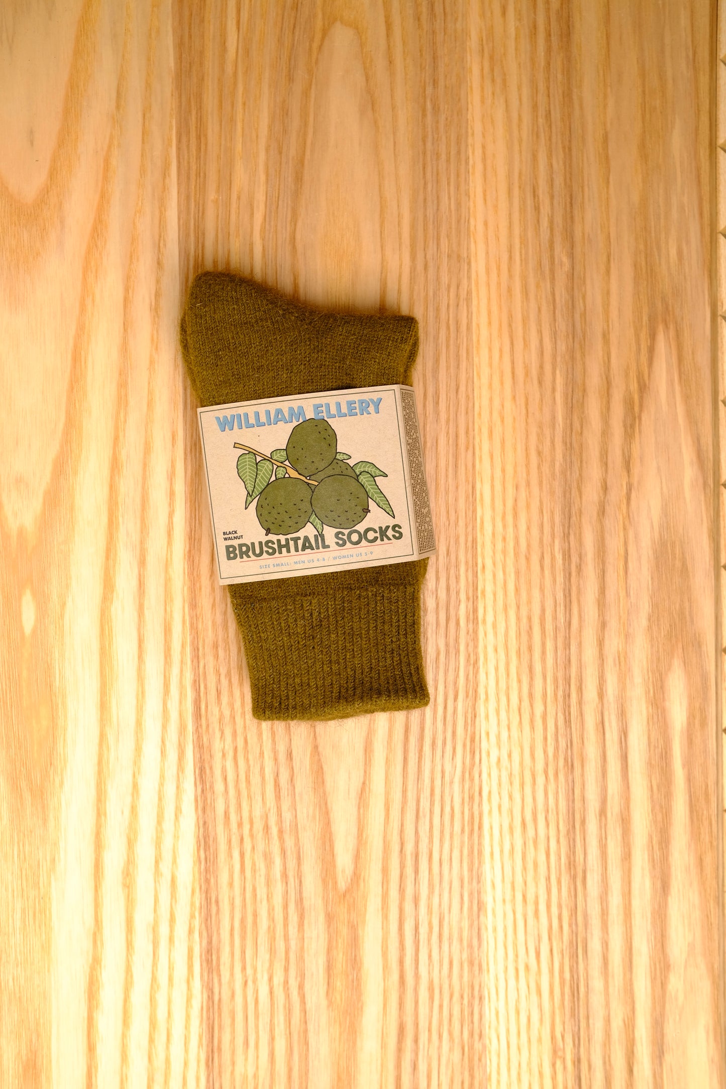 black walnut brushtail socks