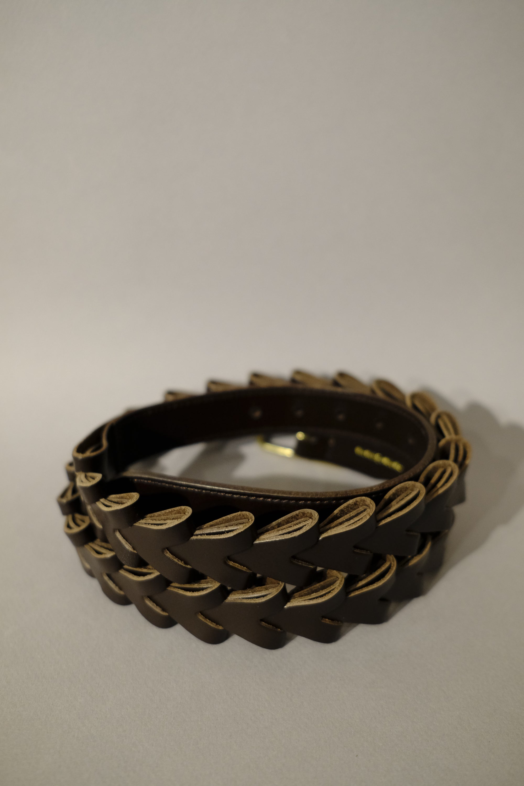 construct belt in brown
