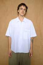 the coltrane shirt in blue stripe seersucker