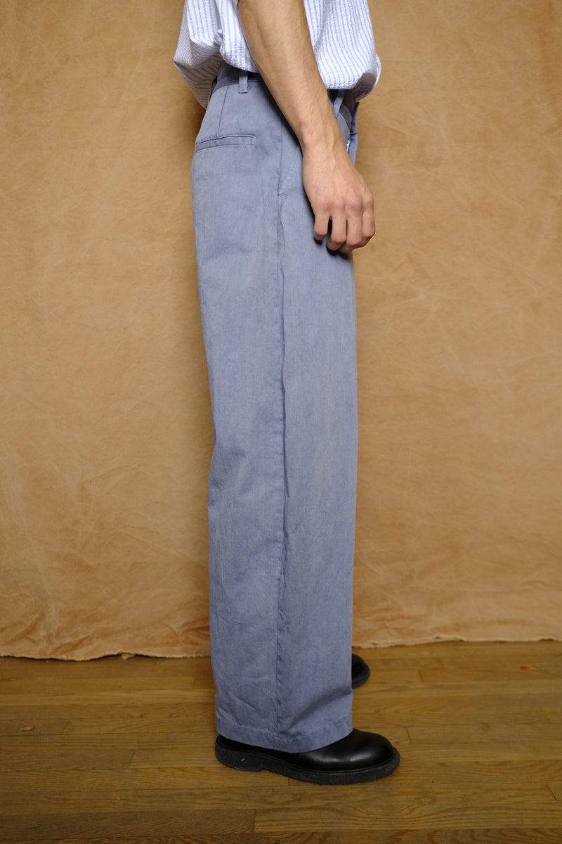 organic chino wide pants in nasukon