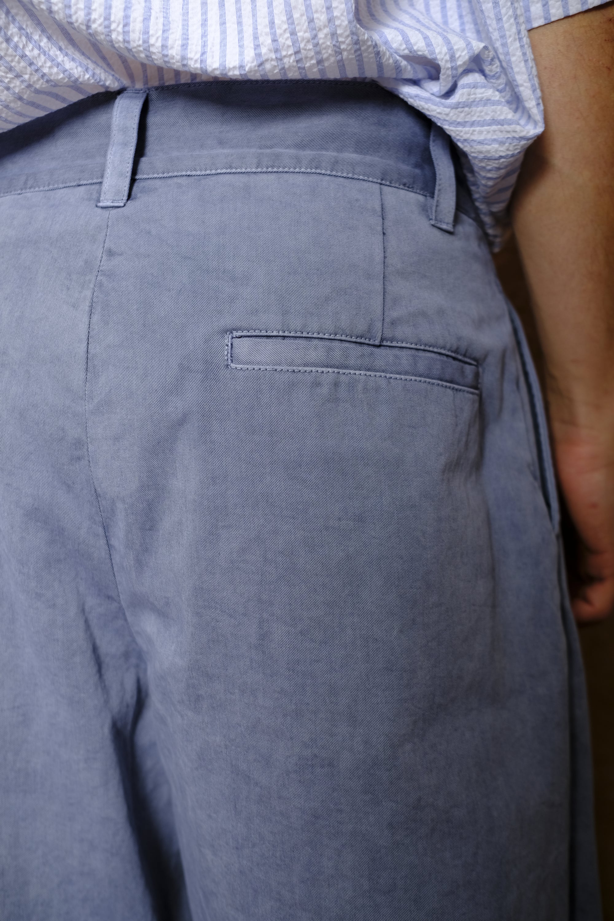 organic chino wide pants in nasukon