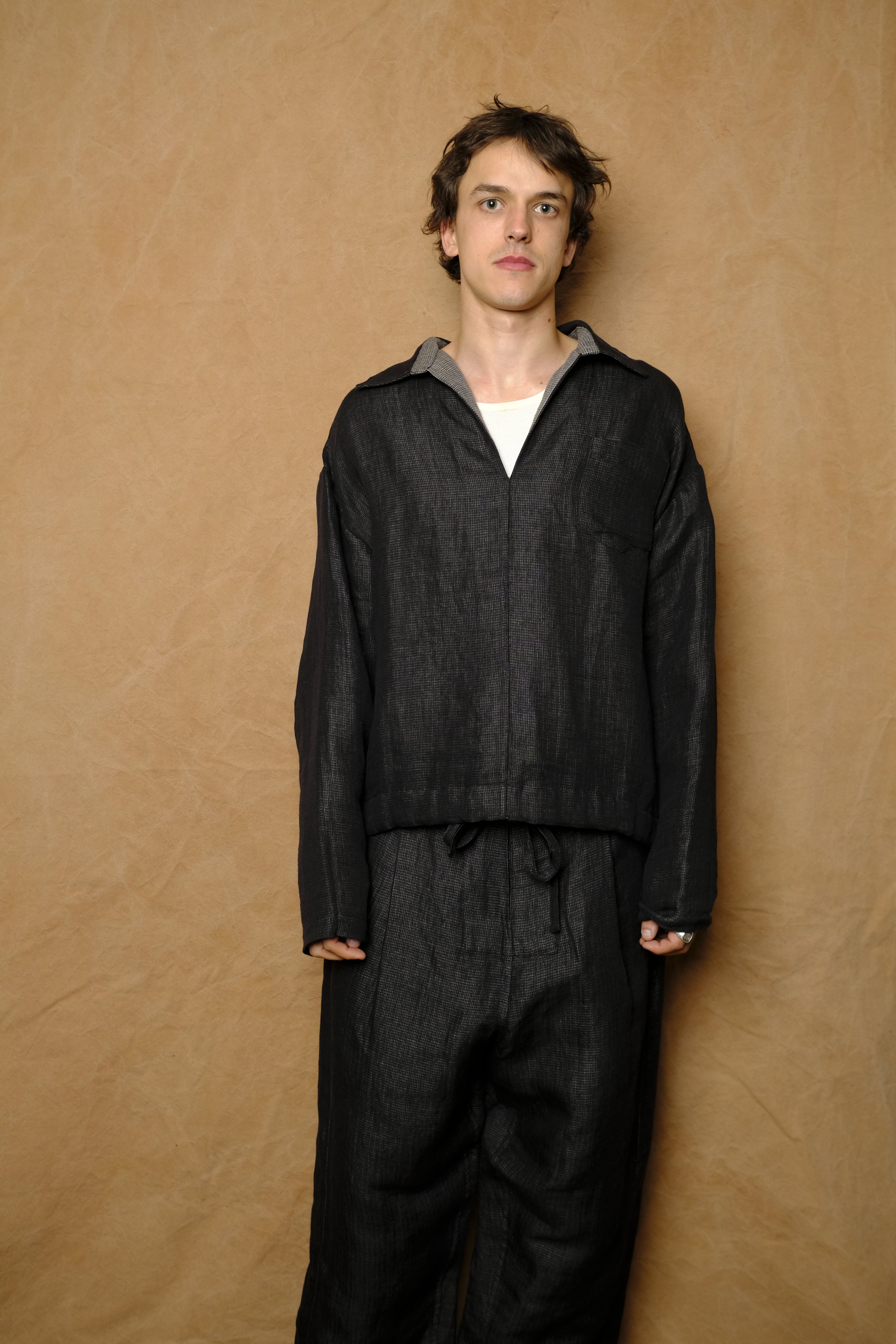50/50 smock pullover in black