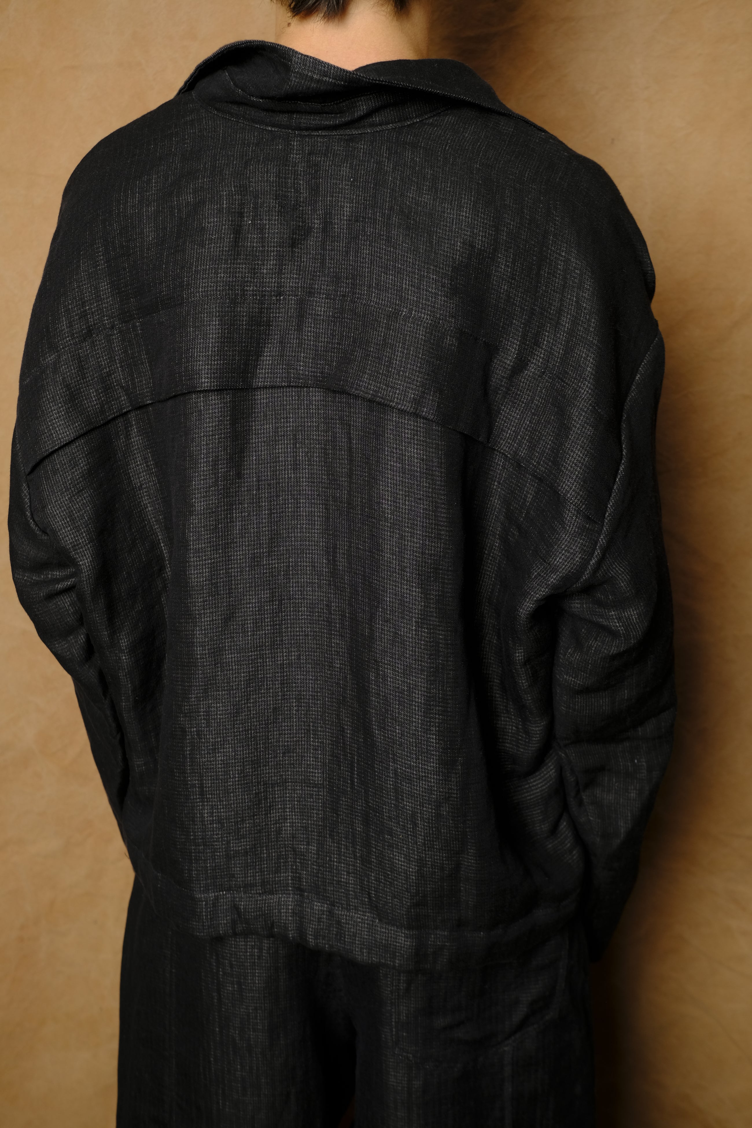 50/50 smock pullover in black
