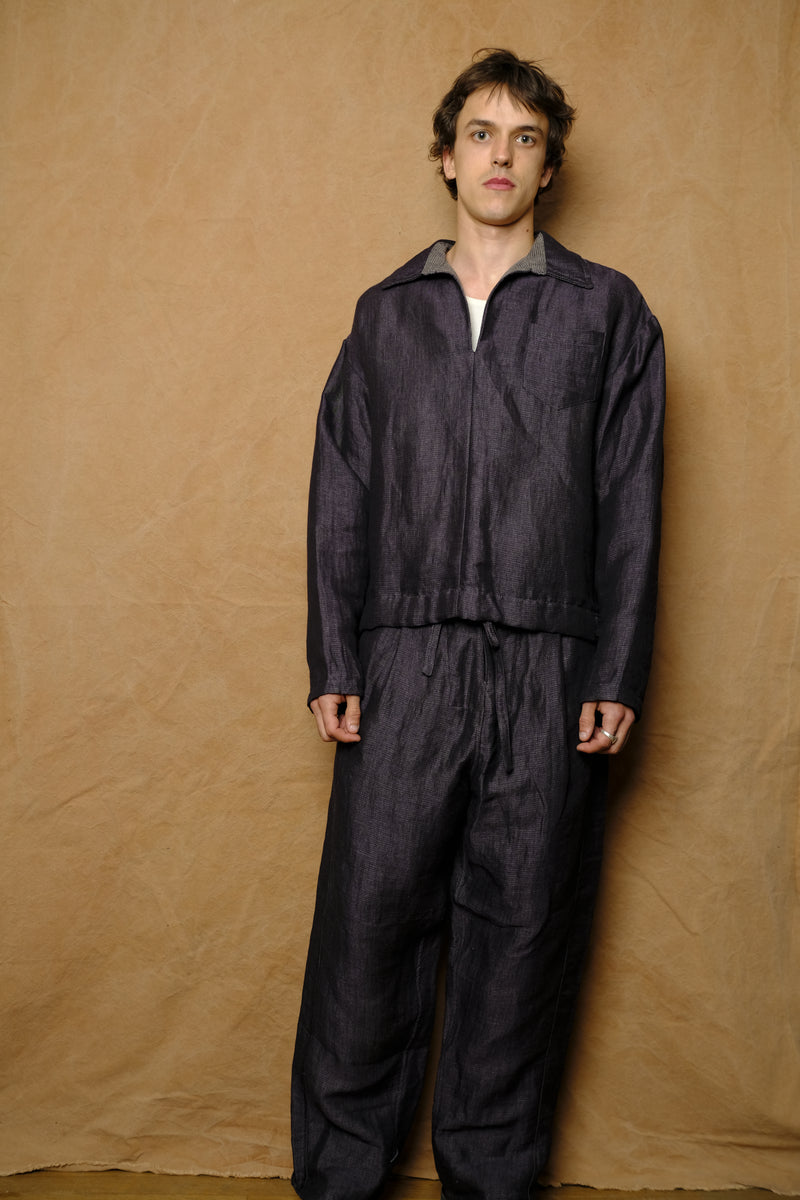 50/50 smock pullover in purple