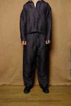 50/50 belted trouser in purple