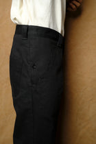 baker pant in black herringbone