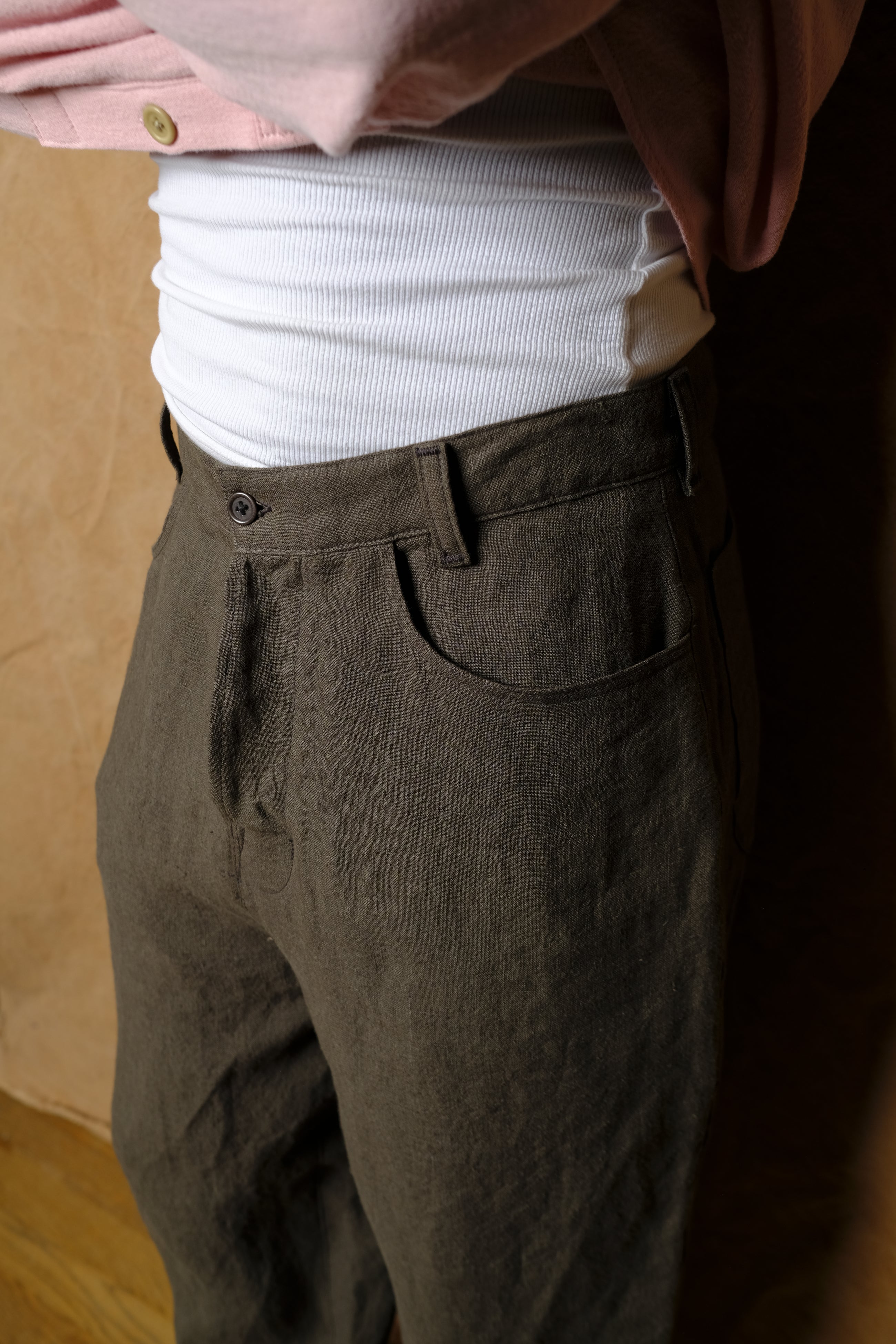 studio pant in belgian linen