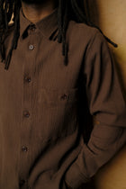pintor shirt in brown yoryu