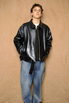 single riders jacket in black