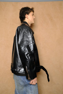 single riders jacket in black
