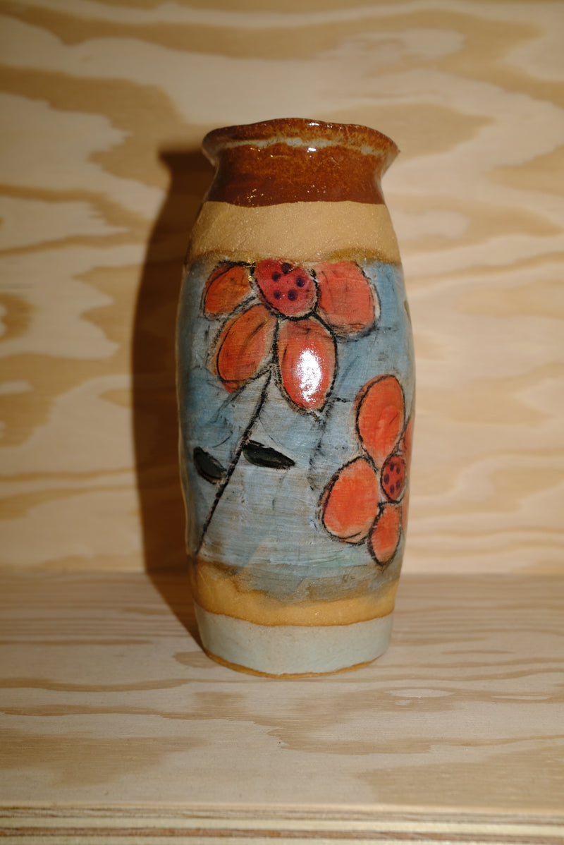 smiley flower vase