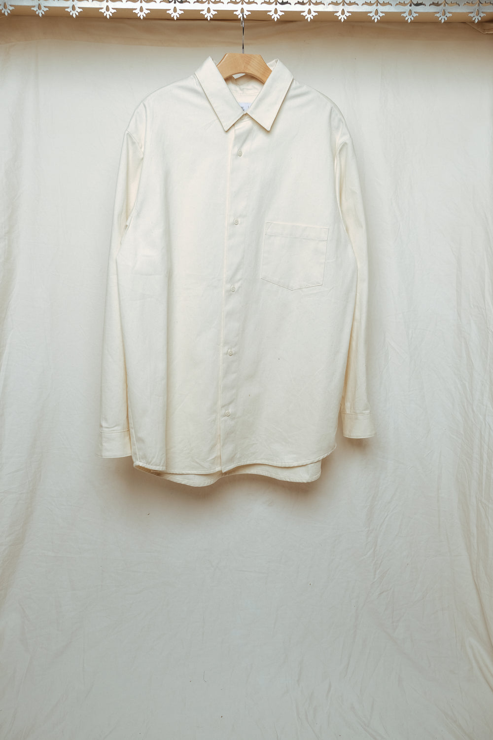 office shirt in brushed cotton