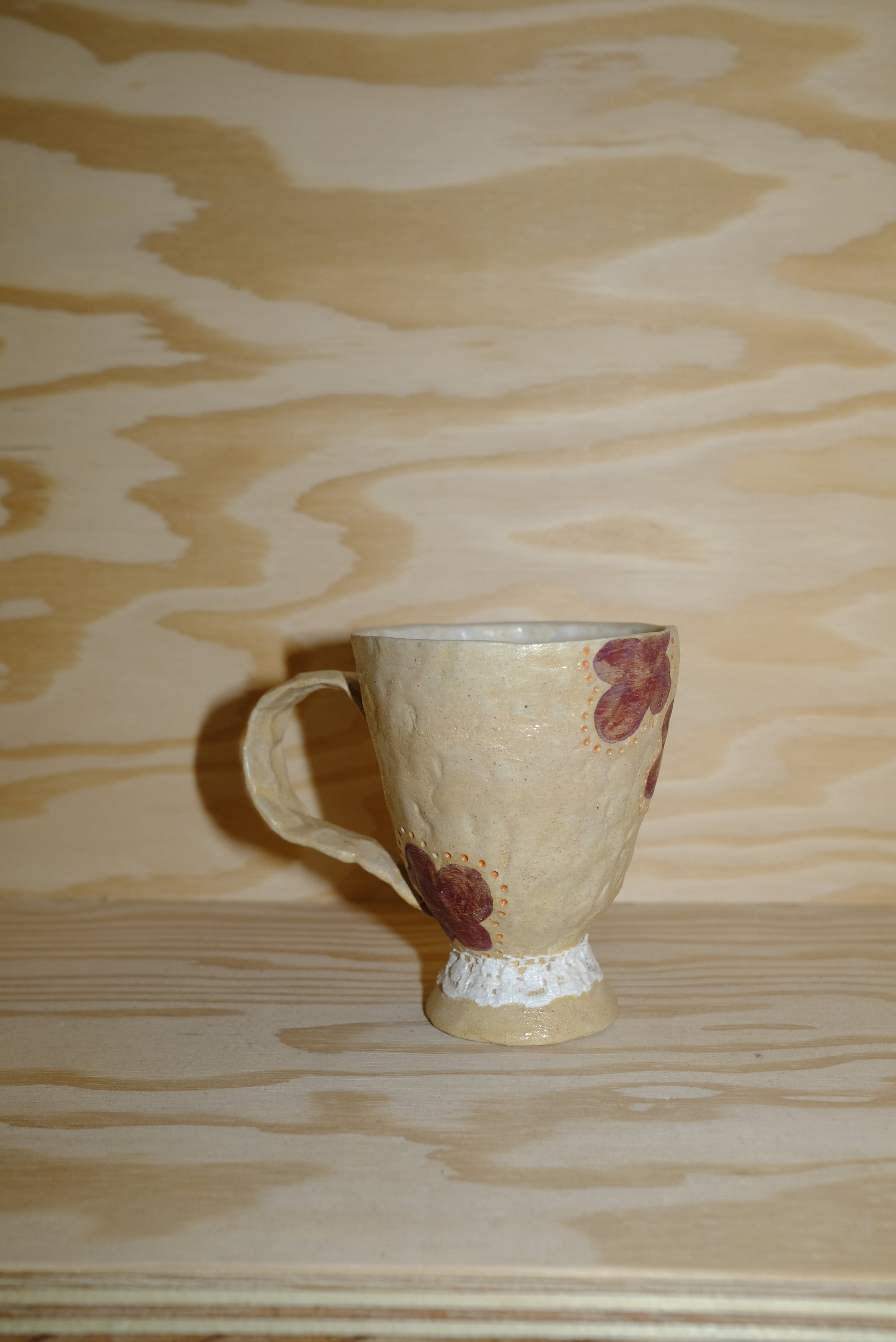 flower lace mug