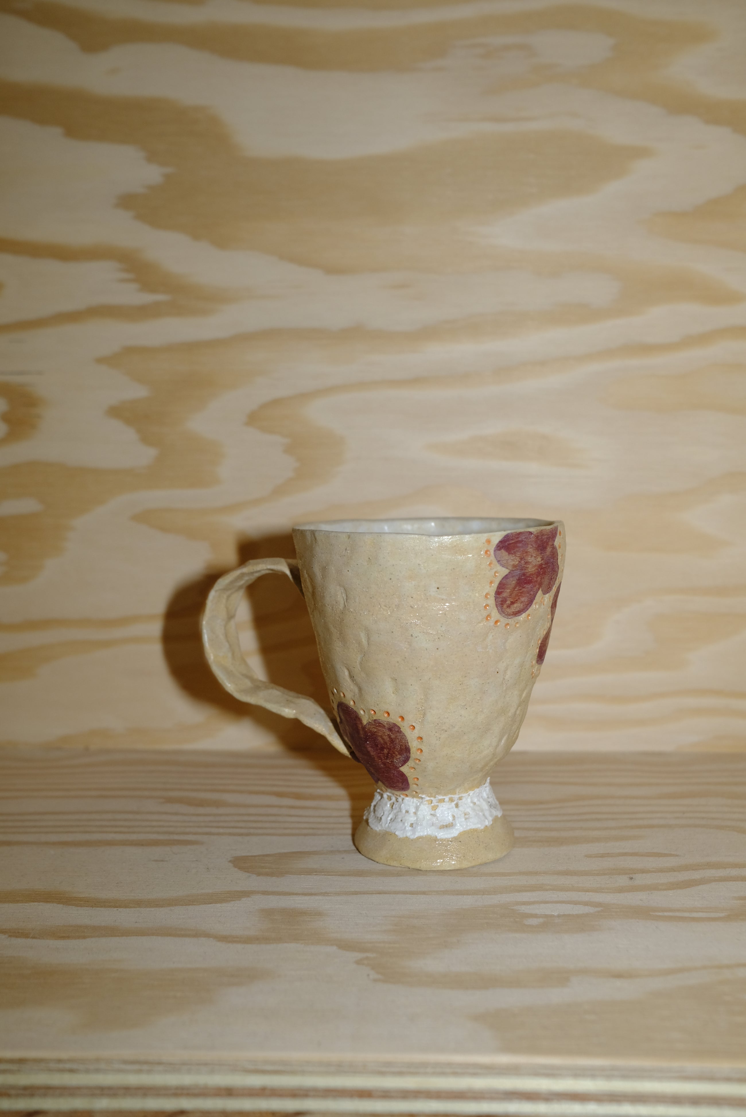 flower lace mug
