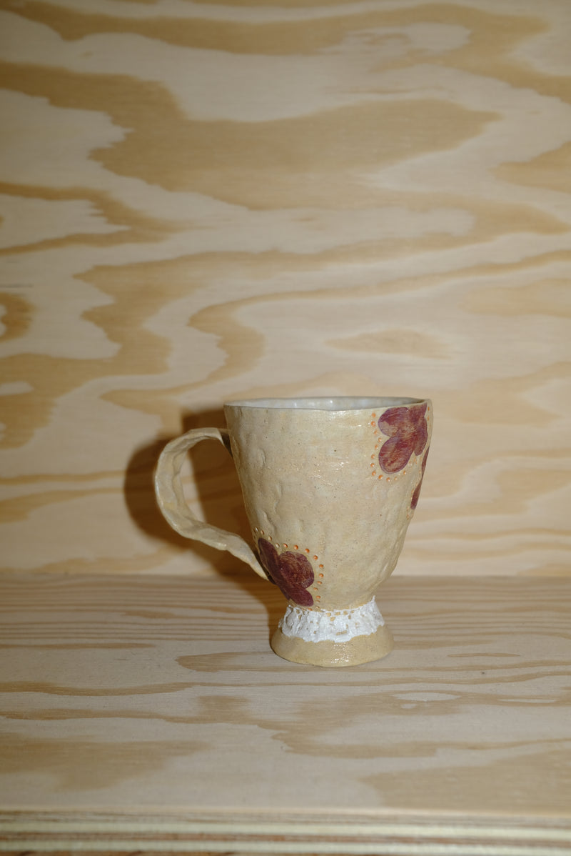 flower lace mug