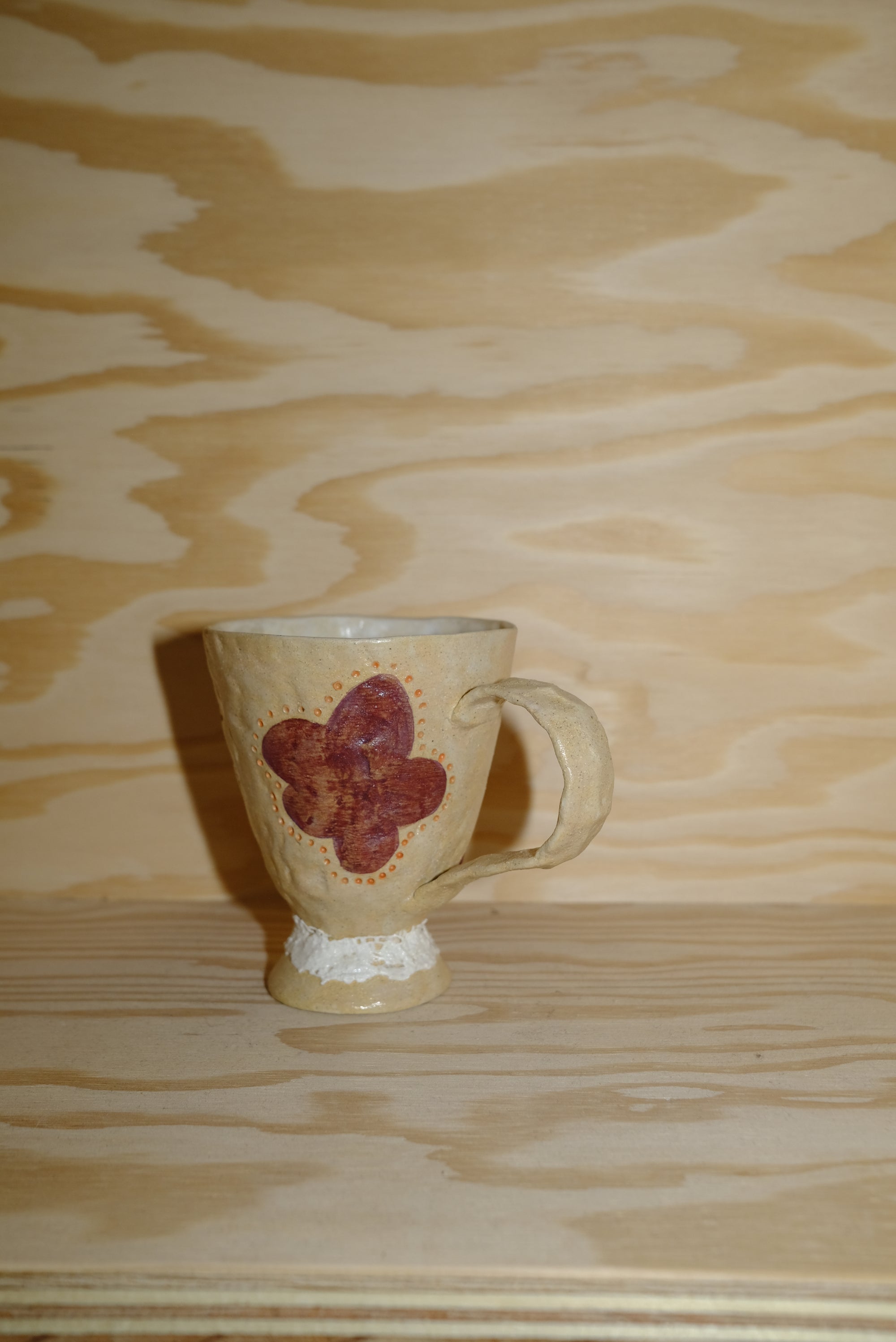 flower lace mug