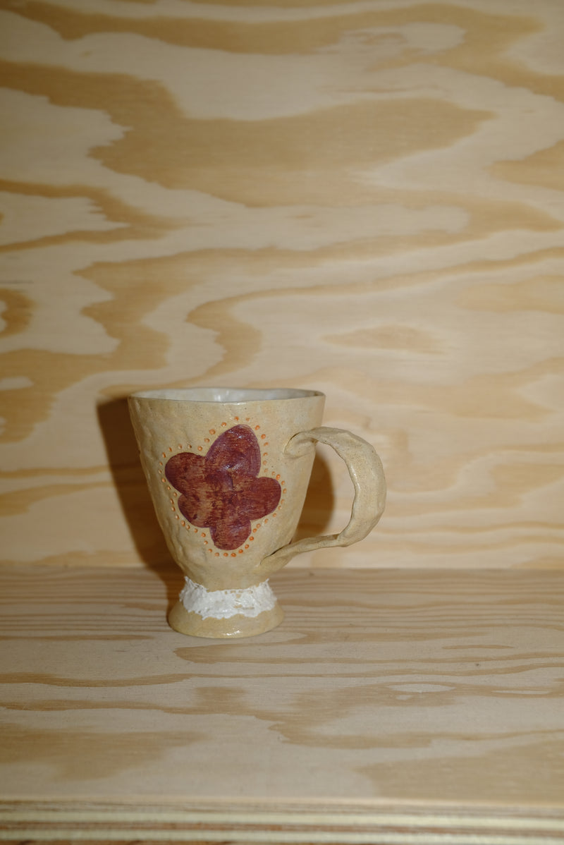 flower lace mug