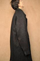 chester coat in brown/black
