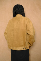 work shirt blouson in brown