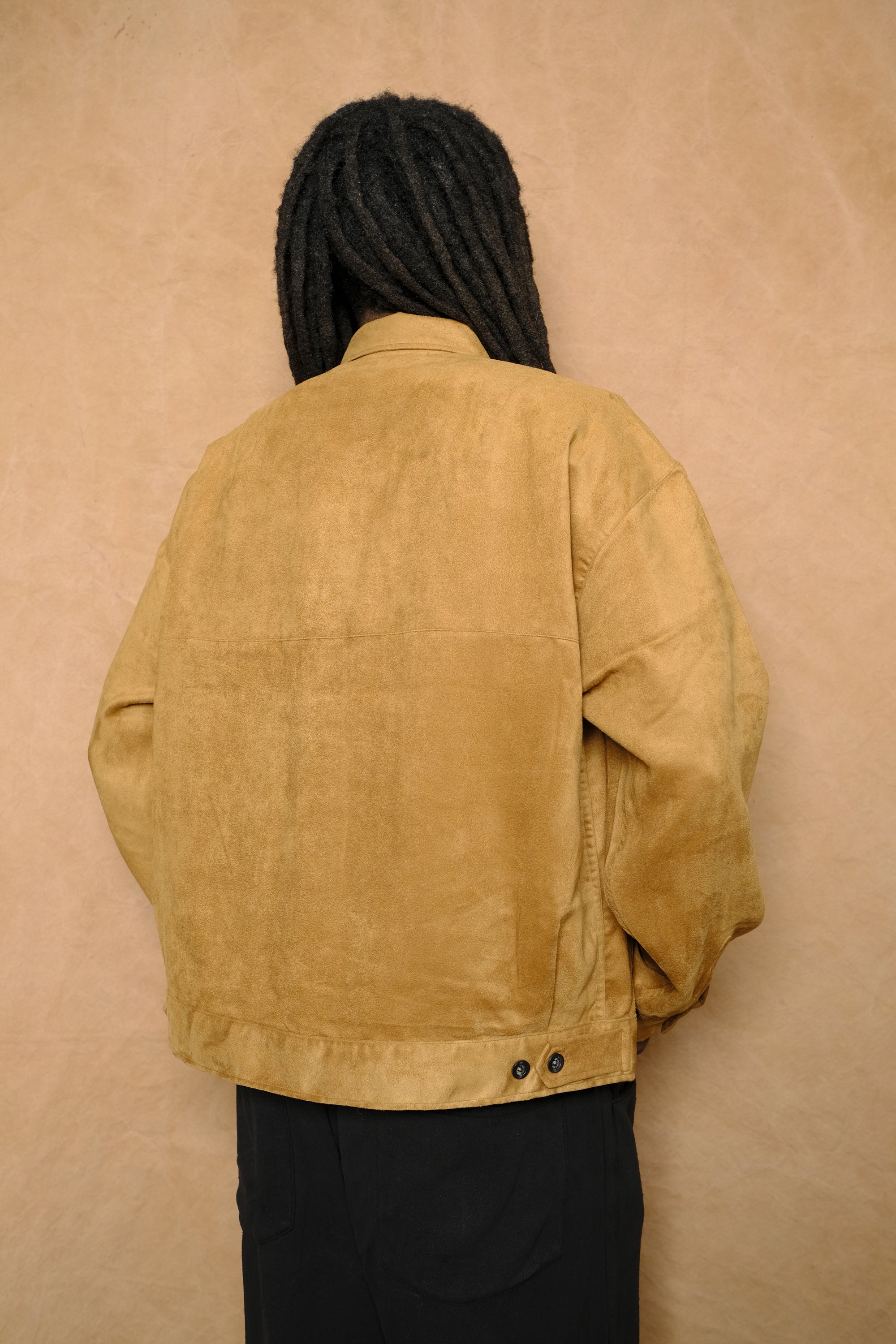 work shirt blouson in brown