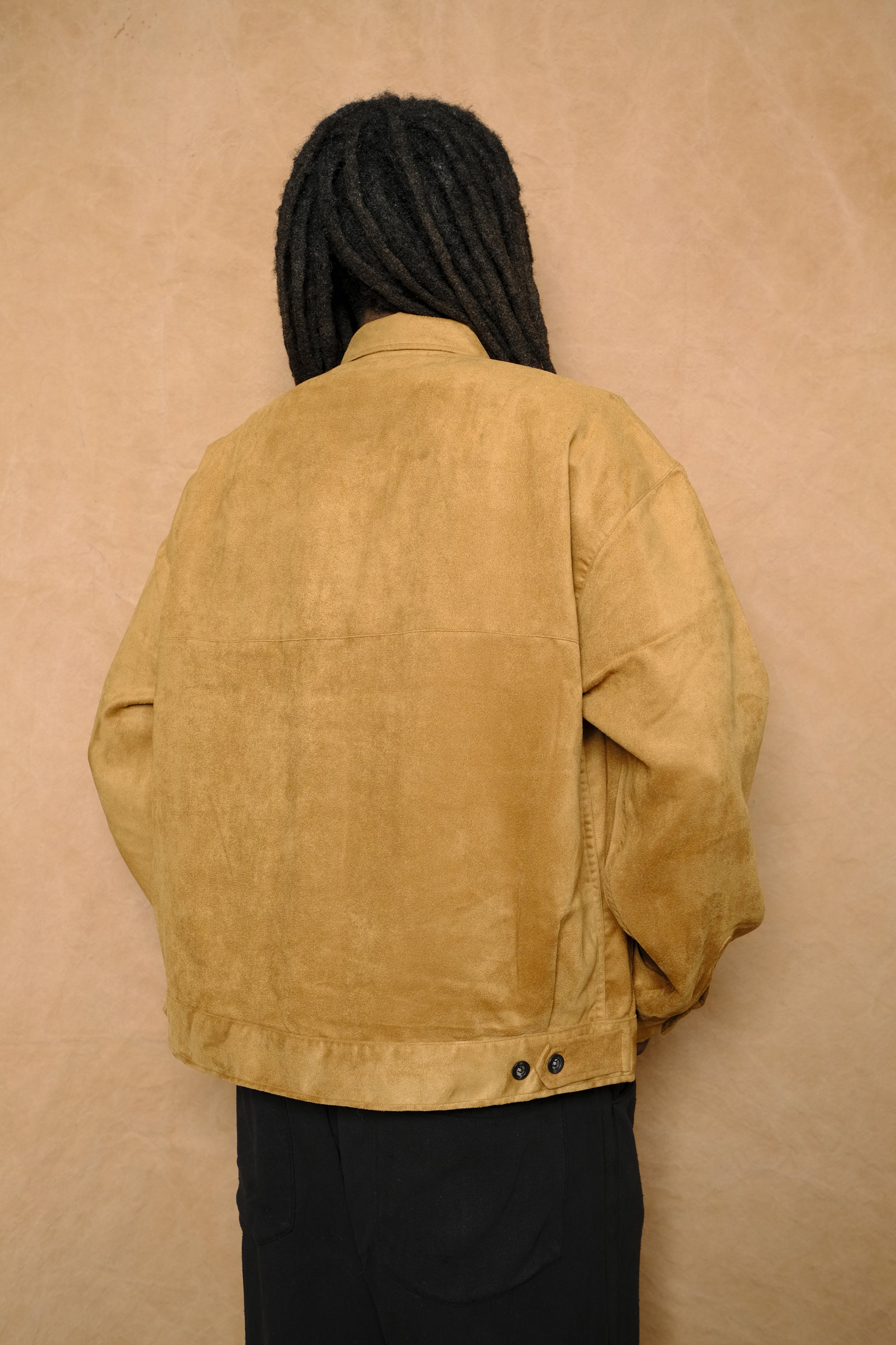 work shirt blouson in brown