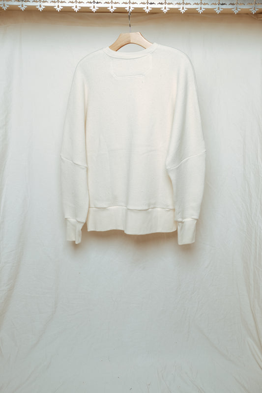 1 pocket ls knit pullover undyed