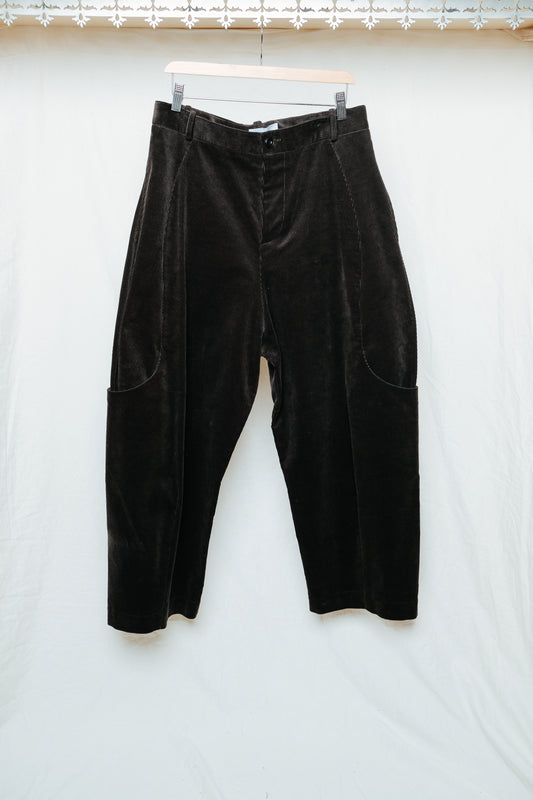 slate corduroy malay trouser