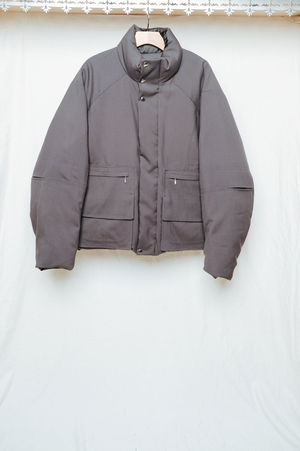 water repellent wool down jacket